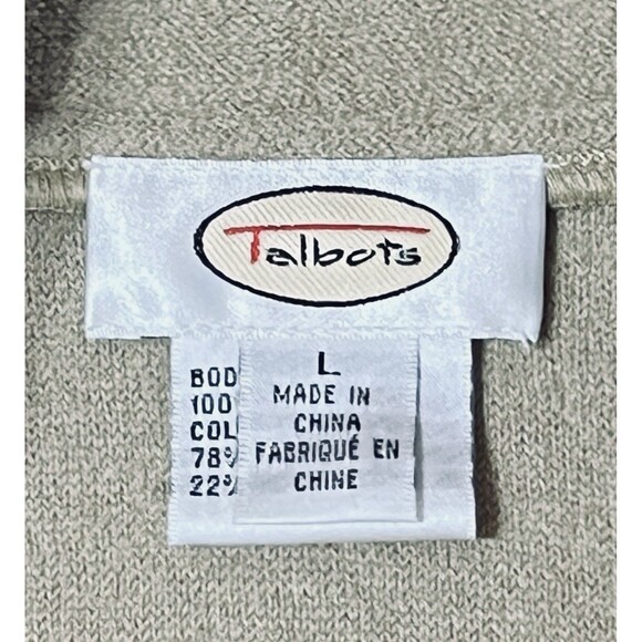 Talbots 100% Wool Vest With Removable Faux Fur Collar Tan Women’s Size Large - Picture 9 of 10